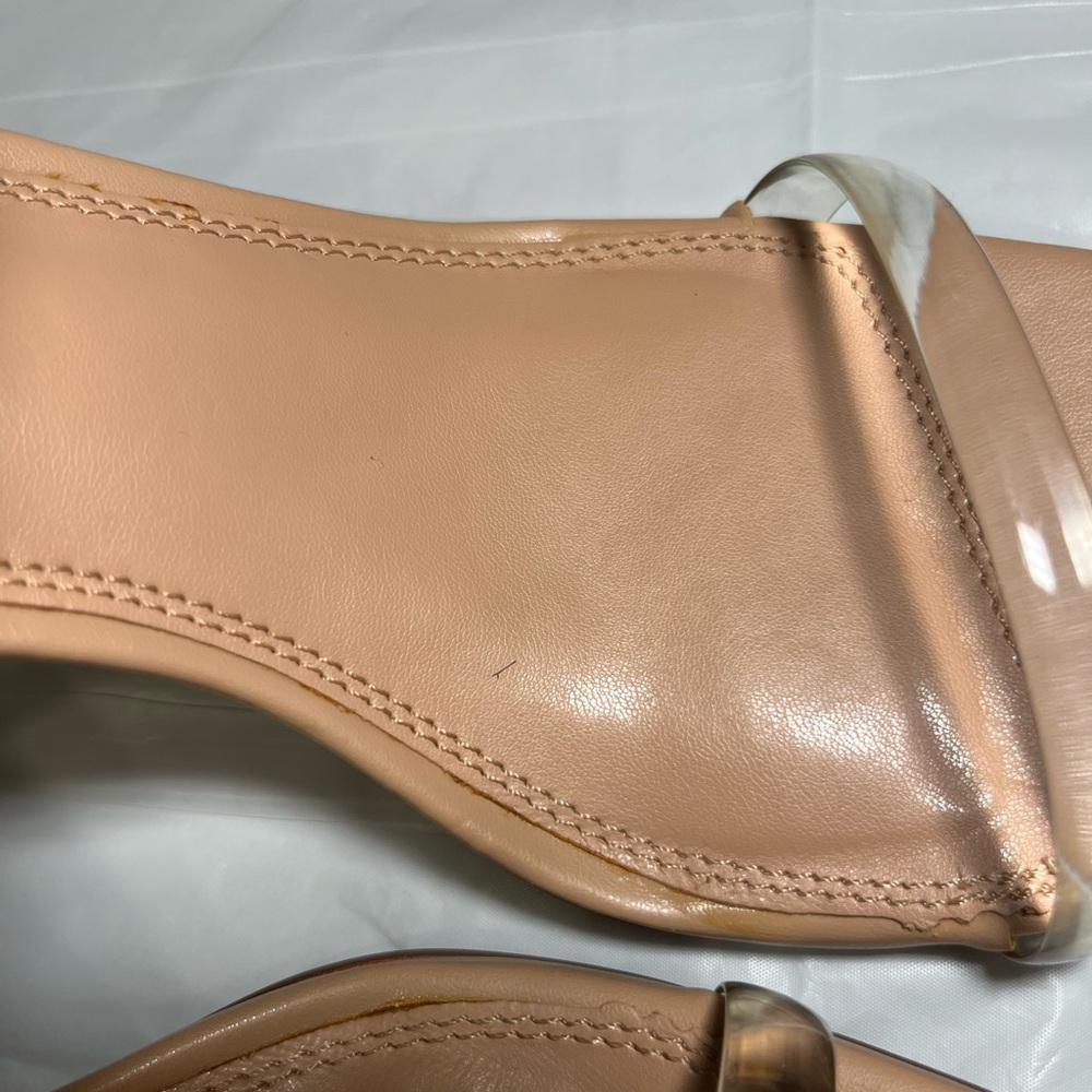 Steve Madden Nude Heels with Clear Straps - Picture 11 of 11